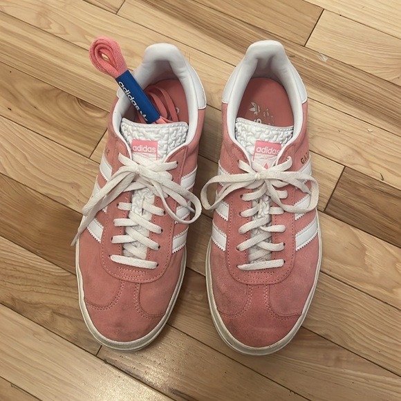 Adidas Gazelle Bold in Pink/White Suede Size 9 - Picture 5 of 10